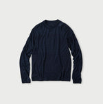 Indigo Super Gauze Wholegarment 908 Crewneck - 45R by 45rpm studio