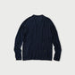 45R Indigo Super Gauze Wholegarment 908 Crewneck