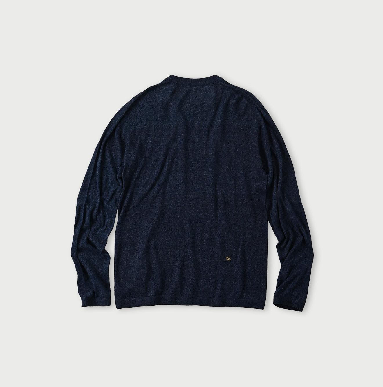 Indigo Super Gauze Wholegarment 908 Crewneck - 45R by 45rpm studio - Image 8