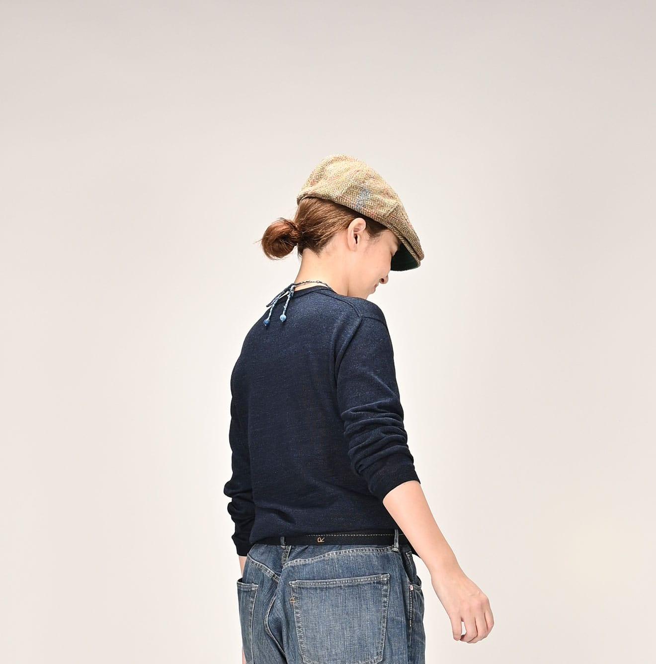 Indigo Super Gauze Wholegarment 908 Crewneck - 45R by 45rpm studio - Image 10