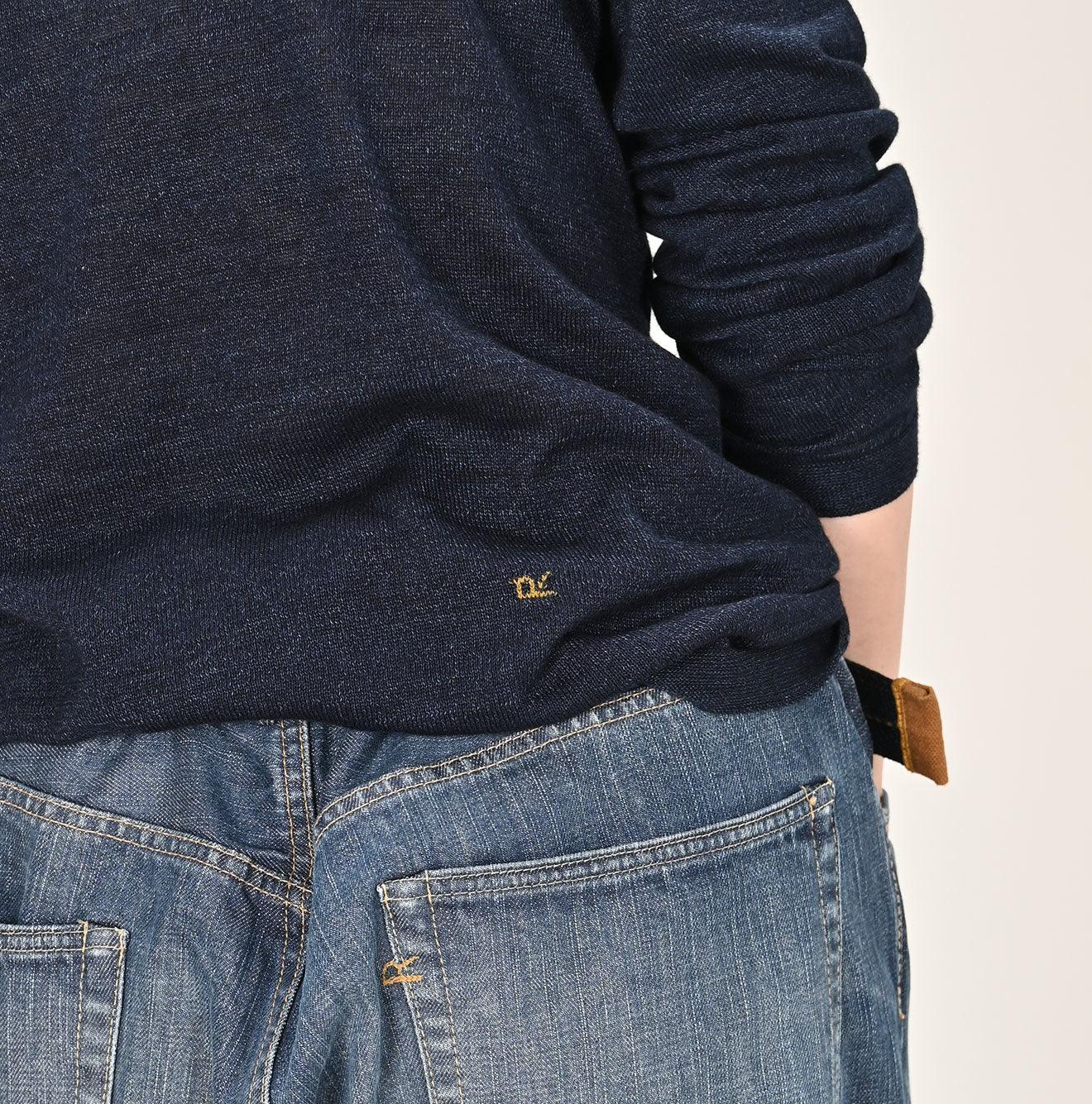 Indigo Super Gauze Wholegarment 908 Crewneck - 45R by 45rpm studio - Image 6