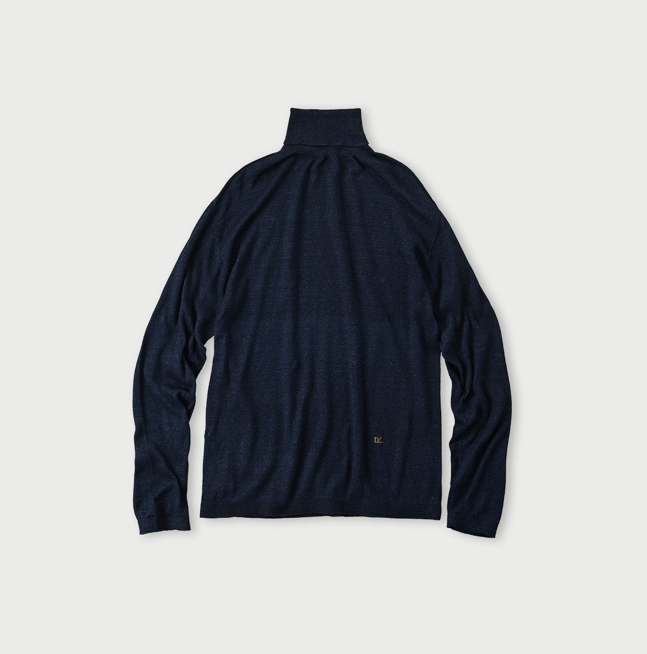 45R Indigo Super Gauze Wholegarment 908 Turtleneck