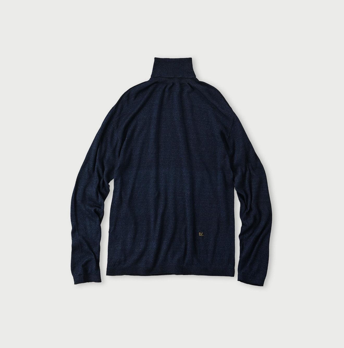 Indigo Super Gauze Wholegarment 908 Turtleneck - 45R by 45rpm studio