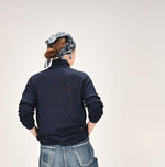 Indigo Super Gauze Wholegarment 908 Turtleneck - 45R by 45rpm studio