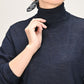 45R Indigo Super Gauze Wholegarment 908 Turtleneck