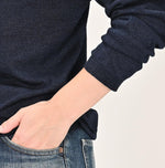 Indigo Super Gauze Wholegarment 908 Turtleneck - 45R by 45rpm studio