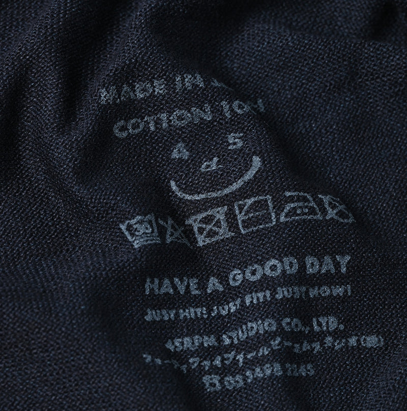 45R Indigo Super Gauze M-shirt