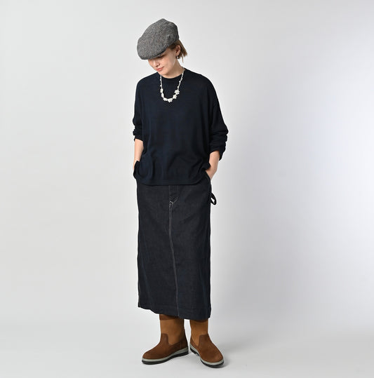45R Indigo Super Gauze M-shirt