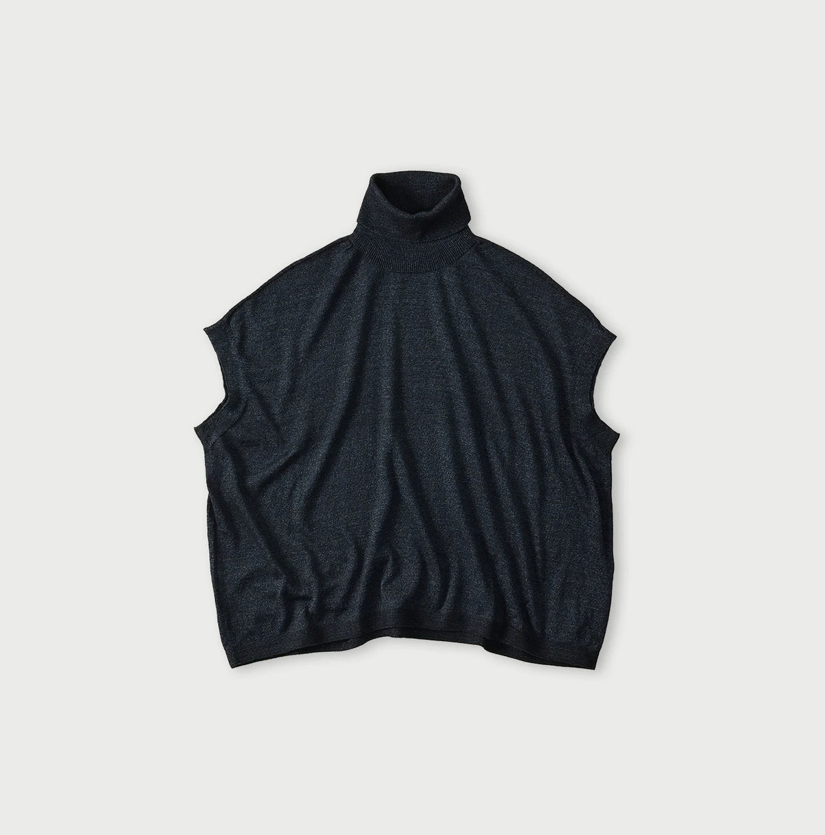 45R Indigo Super Gauze M-turtleneck