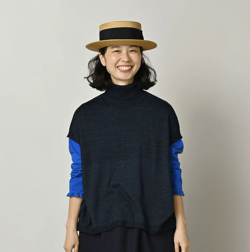 45R Indigo Super Gauze M-turtleneck - Image 3