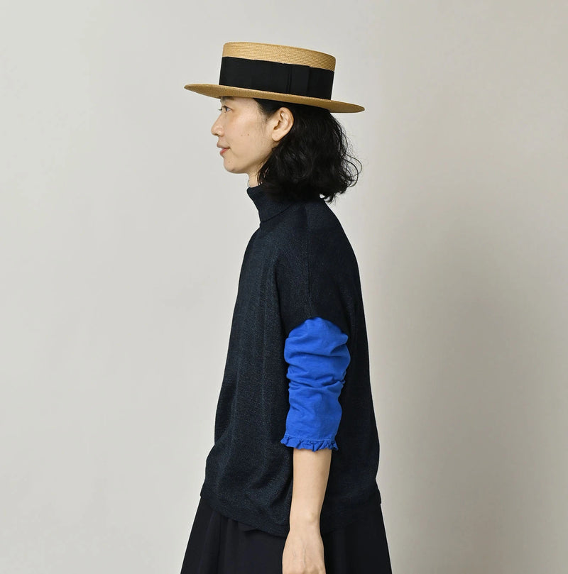 45R Indigo Super Gauze M-turtleneck - Image 4