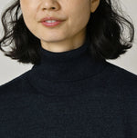 45R Indigo Super Gauze M-turtleneck