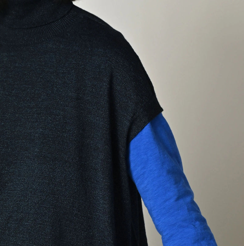 45R Indigo Super Gauze M-turtleneck - Image 7