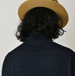 45R Indigo Super Gauze M-turtleneck