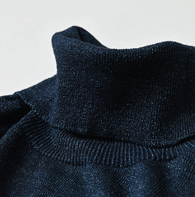 45R Indigo Super Gauze M-turtleneck - Image 11