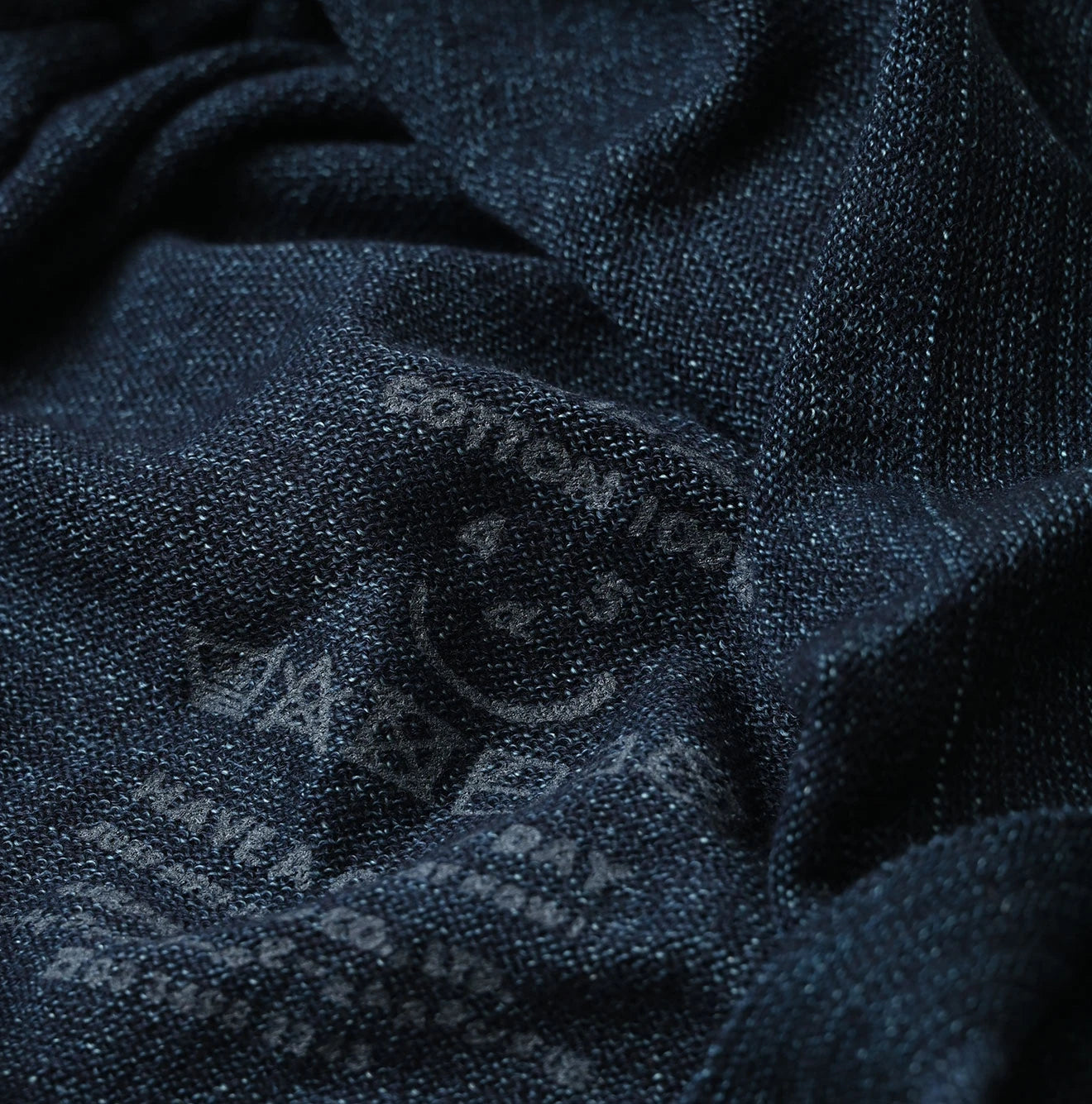 45R Indigo Super Gauze M-turtleneck