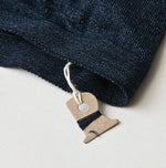 45R Indigo Super Gauze M-turtleneck