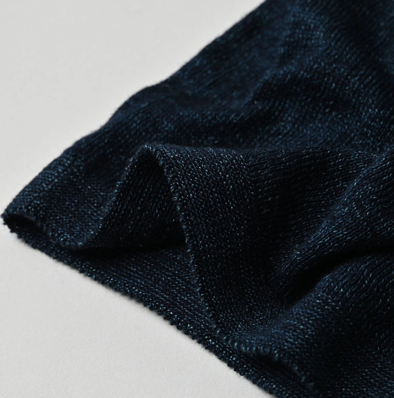 45R Indigo Super Gauze Frill T-Shirt - Image 13