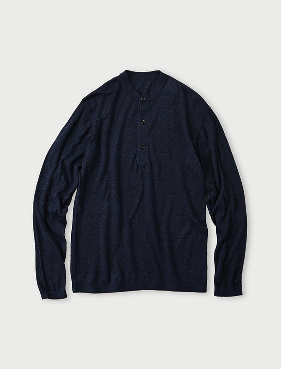 Indigo Super Gauze 908 Henley