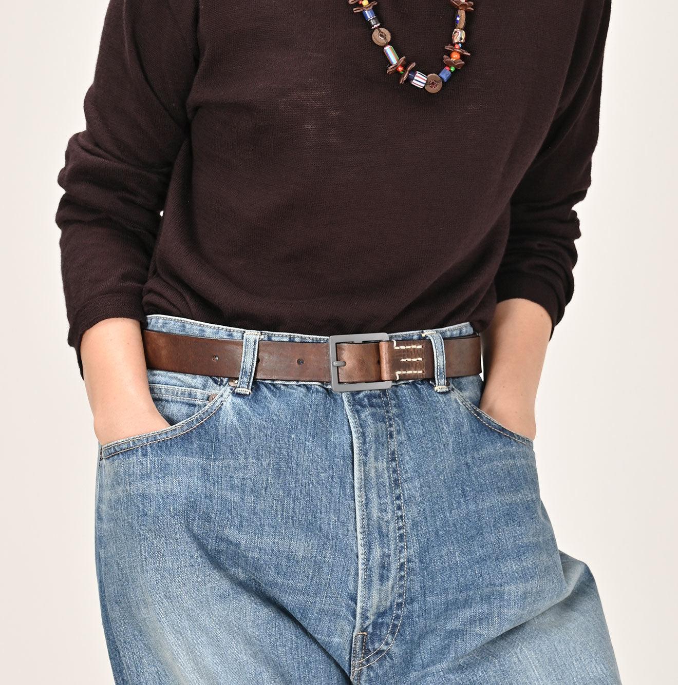 Vintage Leather Belt - 45R by 45rpm studio - Image 6