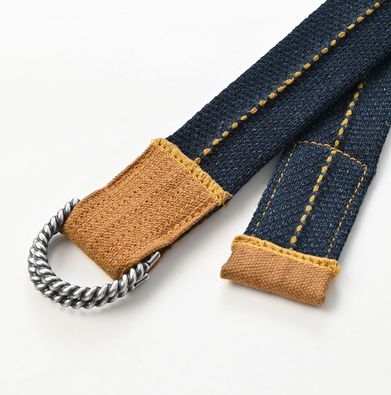 45R Indigo Military Tubular Knit Belt