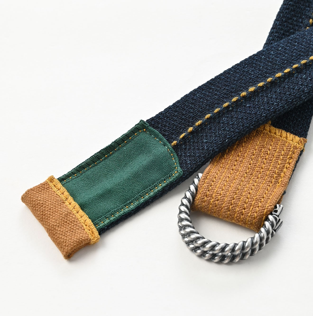 45R Indigo Military Tubular Knit Belt