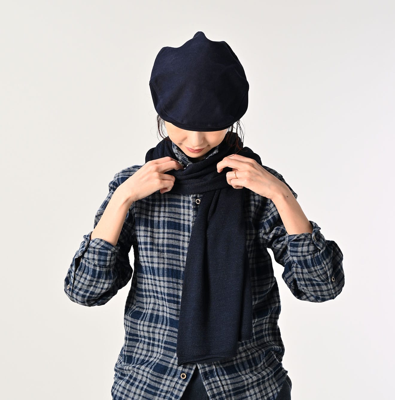 Indigo Super Gauze Muffler