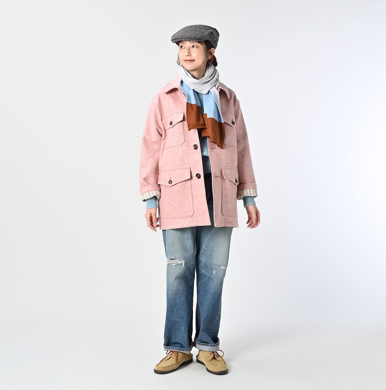 Super Gauze Tricolor Muffler - Image 3