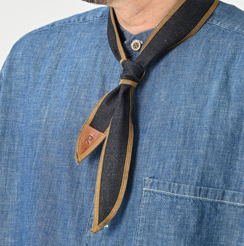 45R Indigo Tweed Denim Tie