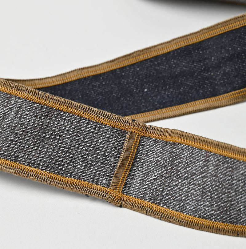 45R Indigo Tweed Denim Tie