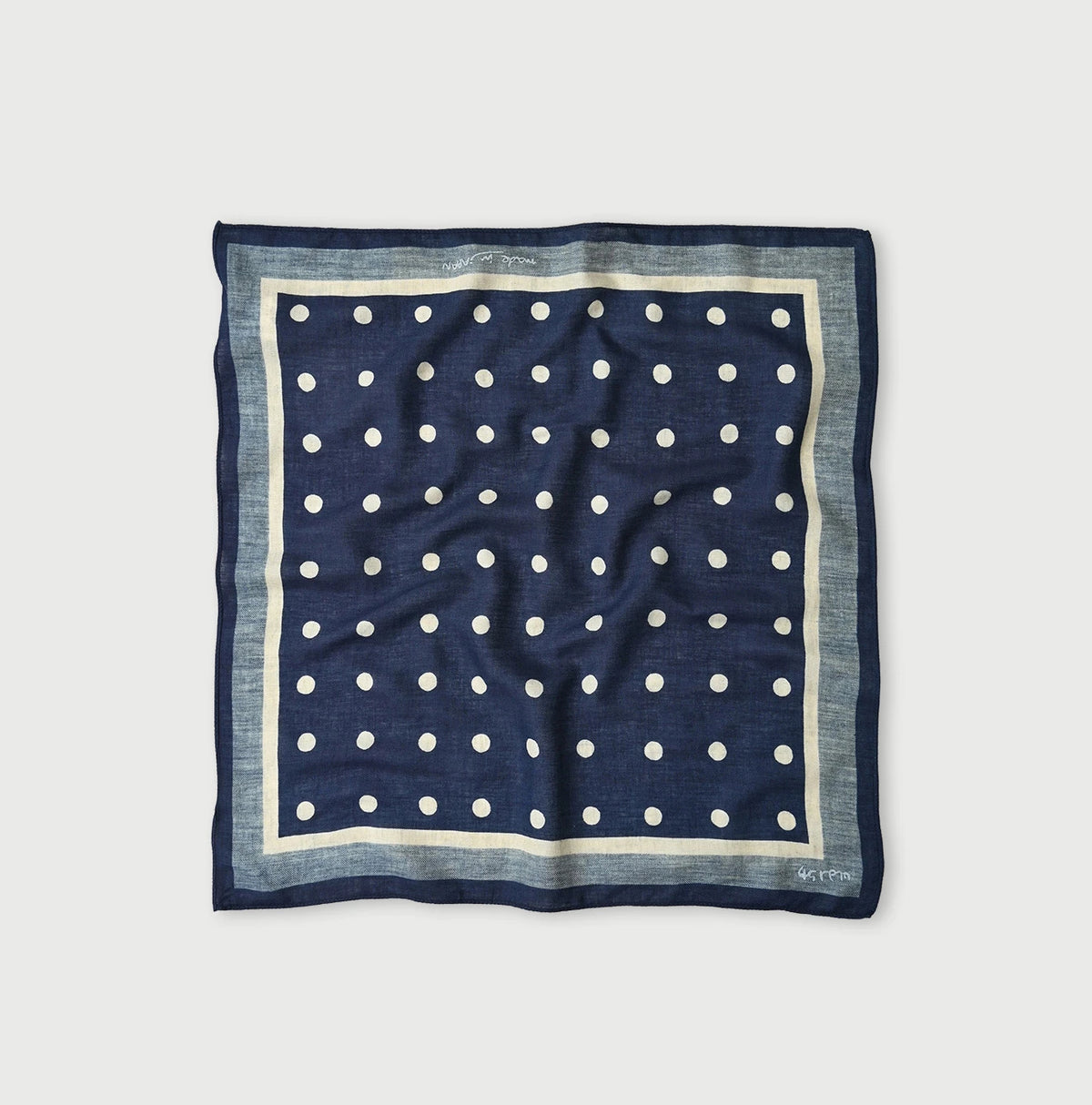45R Indigo Supima Twill Korokoro Bandana