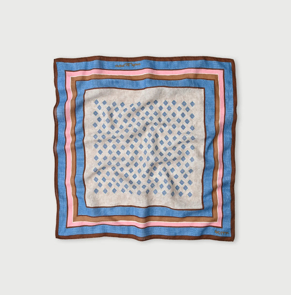 45R Supima Twill Square Komon Bandana