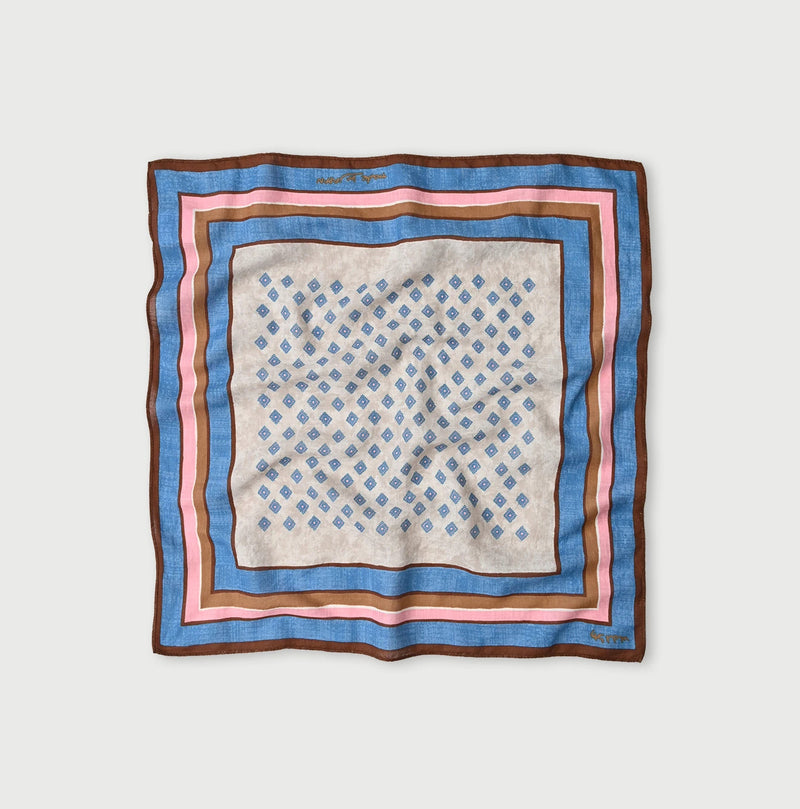 45R Supima Twill Square Komon Bandana - Image 1