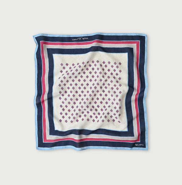 45R Supima Twill Square Komon Bandana