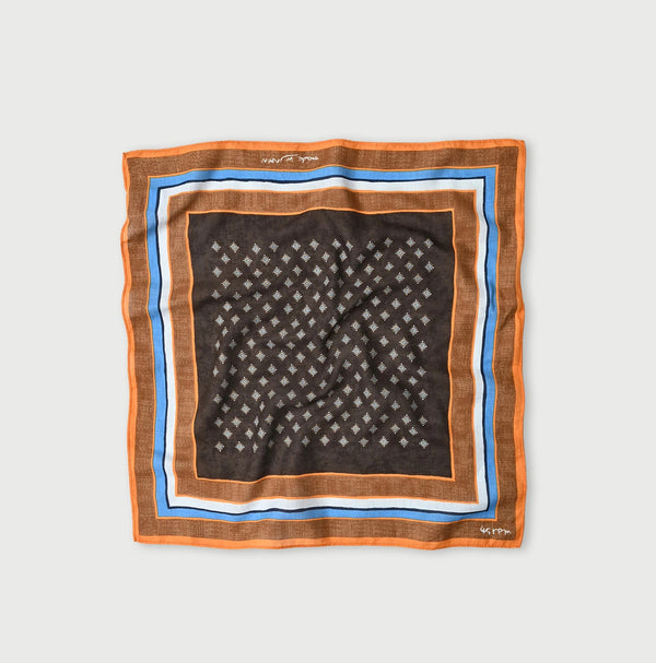 45R Supima Twill Square Komon Bandana