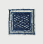 45R Indigo Supima Twill Square Komon Bandana