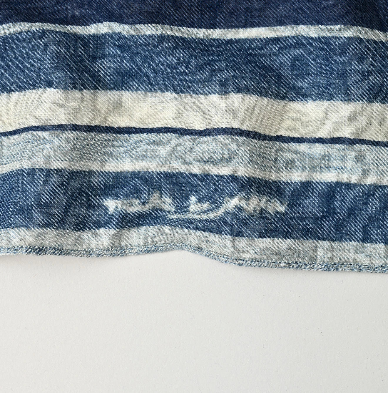 45R Indigo Supima Twill Square Komon Bandana