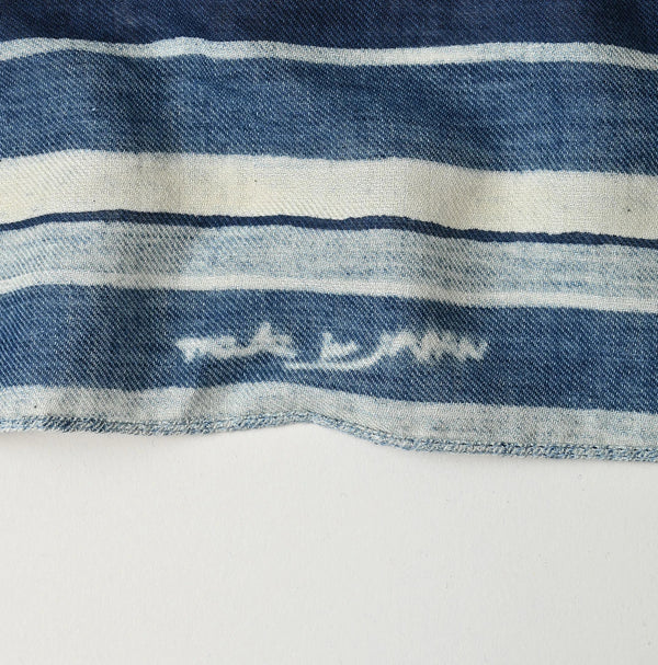 45R Indigo Supima Twill Square Komon Bandana