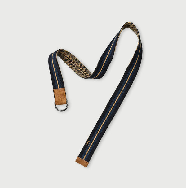 45R Indigo Regimental Knit Belt
