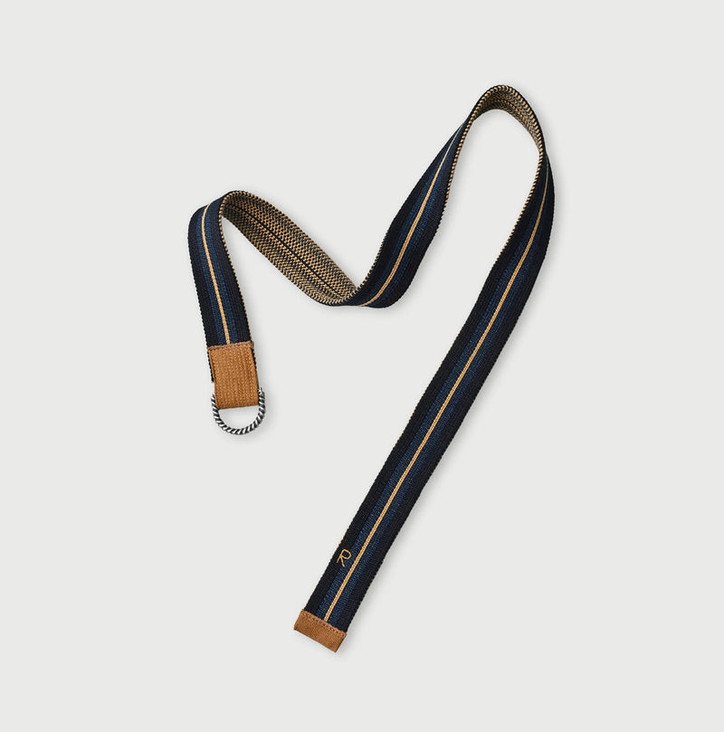 45R Indigo Regimental Knit Belt - Image 1