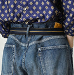 45R Indigo Regimental Knit Belt