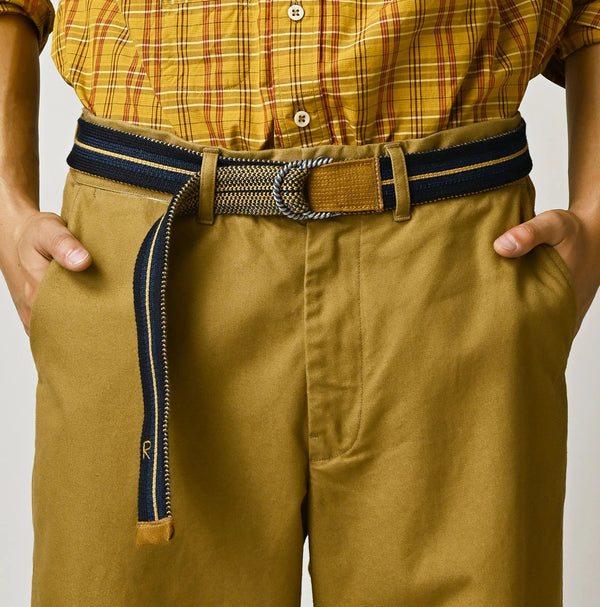 45R Indigo Regimental Knit Belt