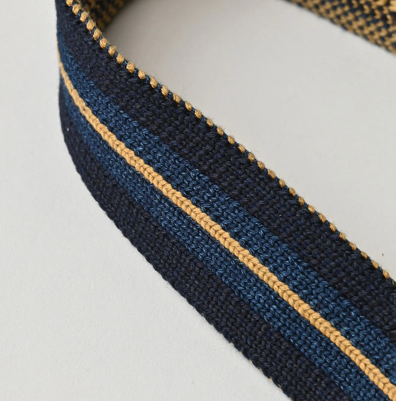 45R Indigo Regimental Knit Belt - Image 6