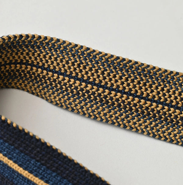 45R Indigo Regimental Knit Belt