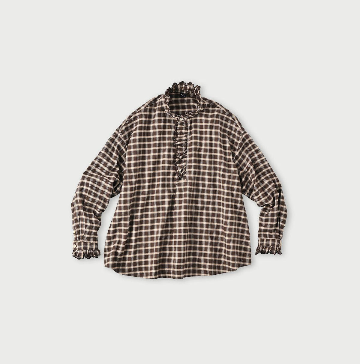 Light Oxford Cutwork Pullover Shirt - 45R by 45rpm studio
