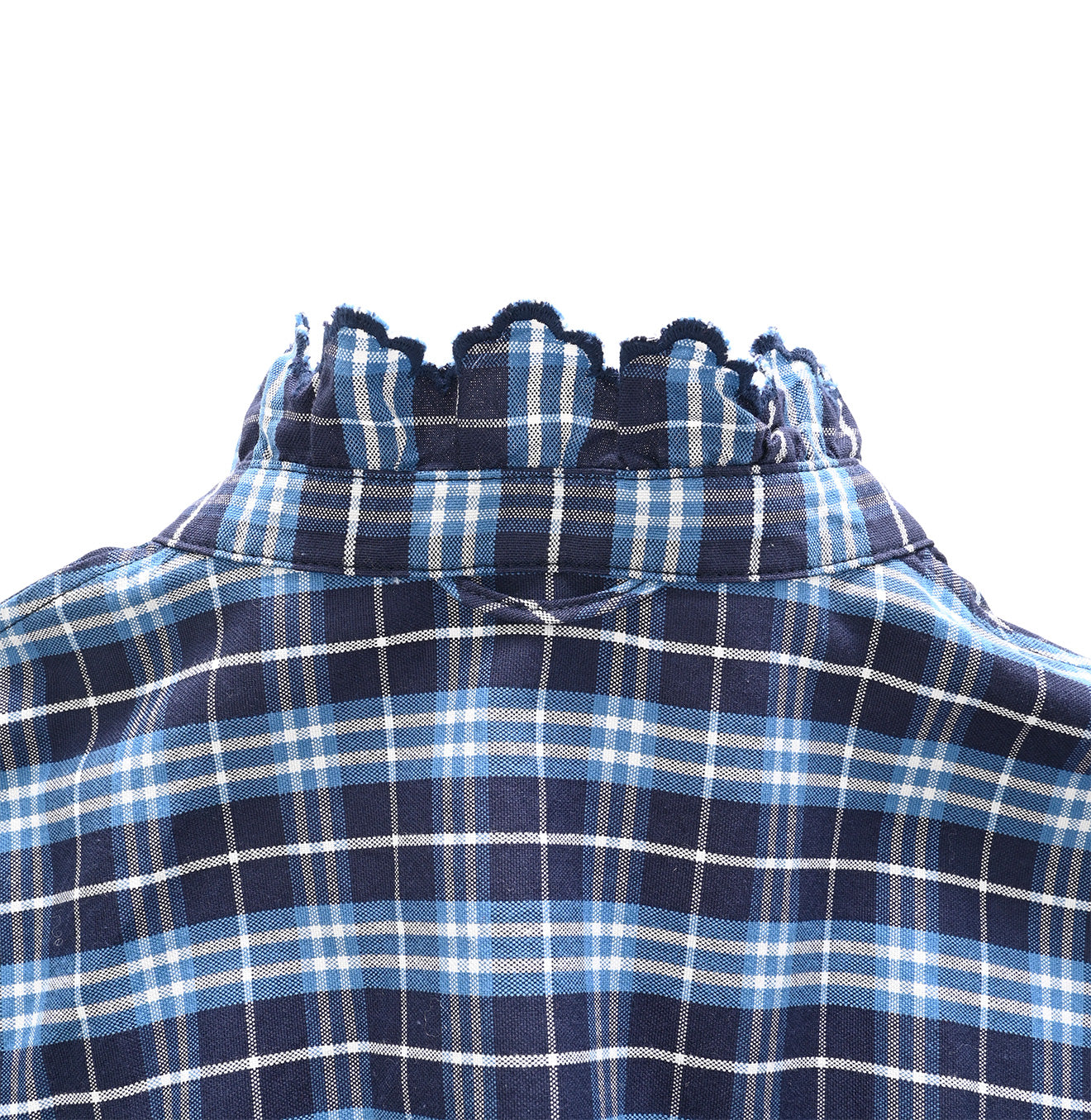 Light Oxford Cutworkd Pullover Shirt