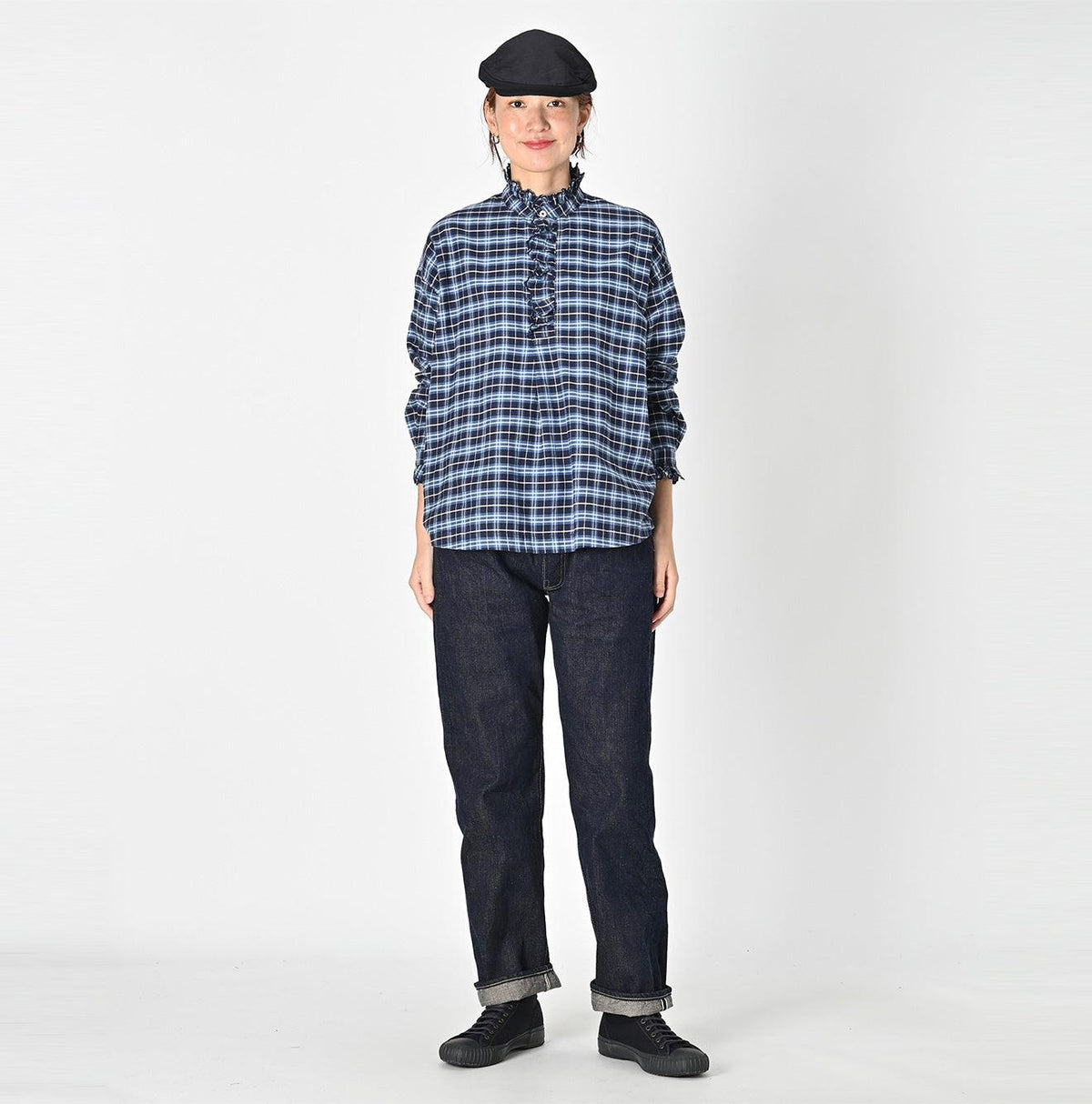Light Oxford Cutwork Pullover Shirt - 45R by 45rpm studio
