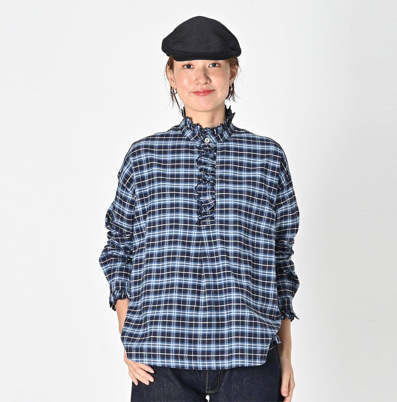 Light Oxford Cutwork Pullover Shirt - 45R by 45rpm studio
