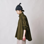 45R Yoko Sateen Shawl Collar Blouse