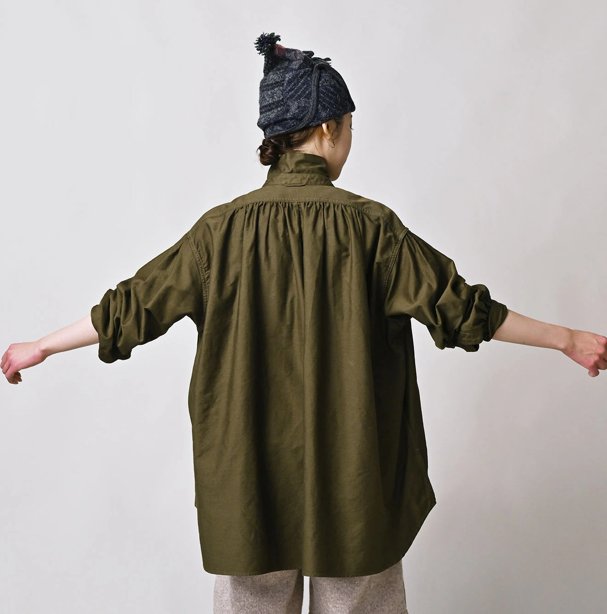 45R Yoko Sateen Shawl Collar Blouse - Image 7